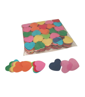Confeti papel Corazones Multicolor