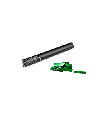 Cartucho Manual 40 Cms Confeti Verde Metalizado