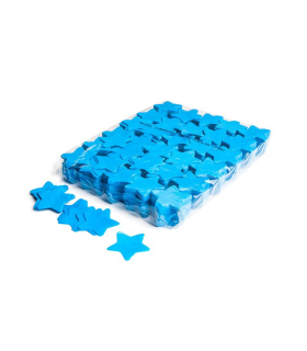 Confeti papel estrellas Azul claro