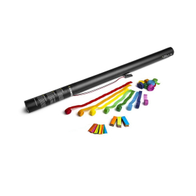 Cartucho Eléctrico 80 Cms Serpentina Papel + Confeti Multicolor