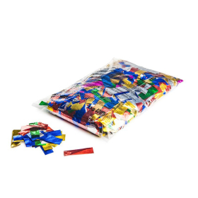 Confeti metalizado rectangular multicolor