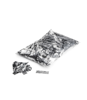 Confeti metalizado rectangular plata