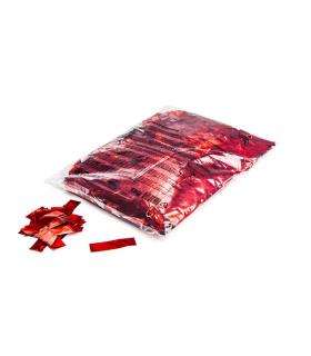 Confeti metalizado rectangular rojo