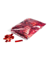 Confeti metalizado rectangular rojo