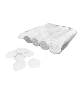 Confeti papel pétalos blanco