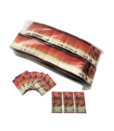 Confeti Rectangular Billetes 50 €
