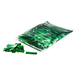 Confeti metalizado rectangular verde