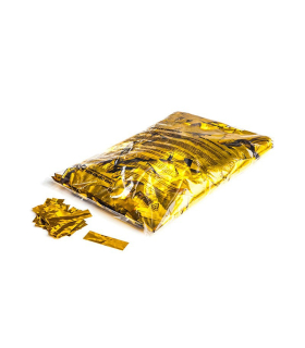 Confeti metalizado rectangular oro