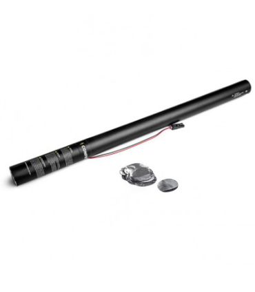 Cartucho Eléctrico 80 Cms Confeti Redondo  Plata