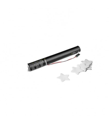 Cartucho Eléctrico 40 Cms Confeti Estrellas Blancas
