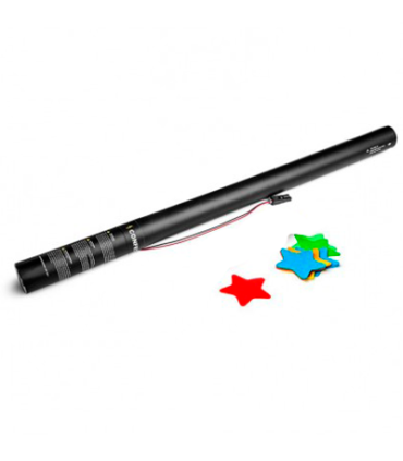 Cartuchos eléctricos 80 cm confeti estrellas multicolor