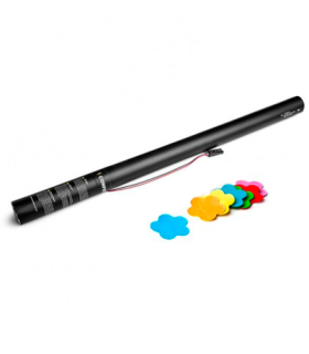 Cartuchos eléctricos 80 cm confeti flores multicolor