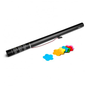 Cartuchos eléctricos 80 cm confeti flores multicolor