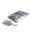 Confeti metalizado laser plata Biodegradable