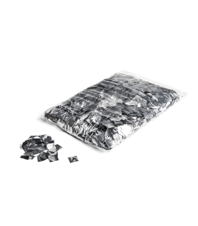 Confeti metalizado cuadrado plata