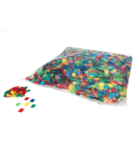 Confeti papel cuadrado multicolor