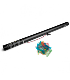 Cartuchos eléctricos 80 cm confeti hidrosoluble multicolor