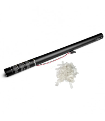 Cartuchos eléctricos 80 cm confeti hidrosoluble blanco