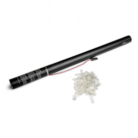 Cartuchos eléctricos 80 cm confeti hidrosoluble blanco