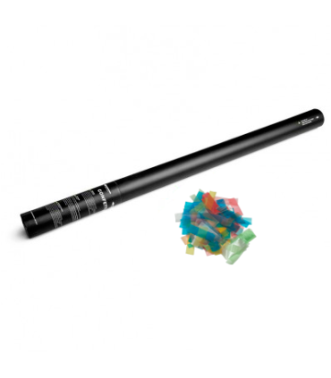 Cartuchos  manuales 80 cm confeti hidrosoluble multicolor