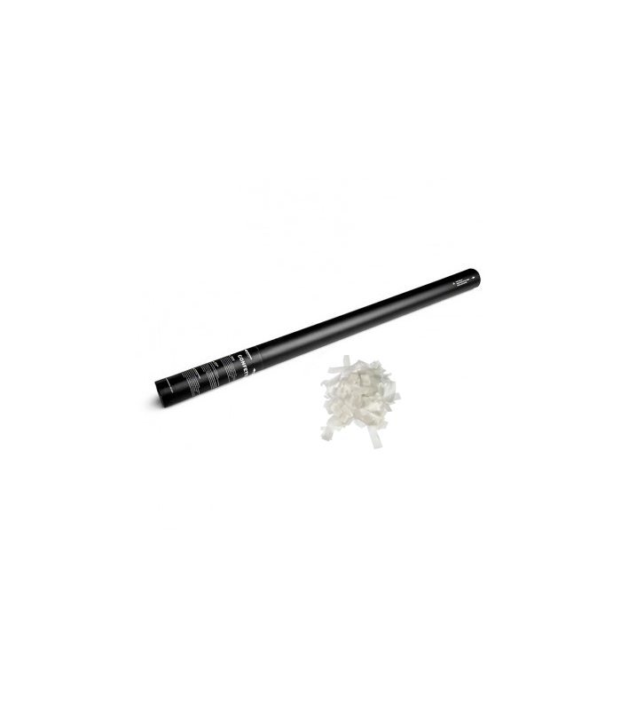 Cartuchos  manuales 80 cm confeti hidrosoluble blanco
