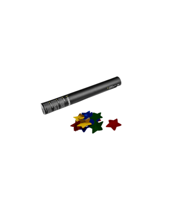 Cartucho Manual 40 Cms Confeti Estrellas Metal Multicolor
