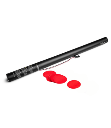 Cartuchos eléctricos 80 cm confeti redondo rojo