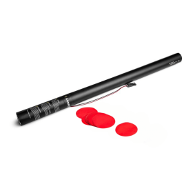 Cartuchos eléctricos 80 cm confeti redondo rojo