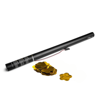 Cartucho Eléctrico 80 Cms Confeti Flores Oro