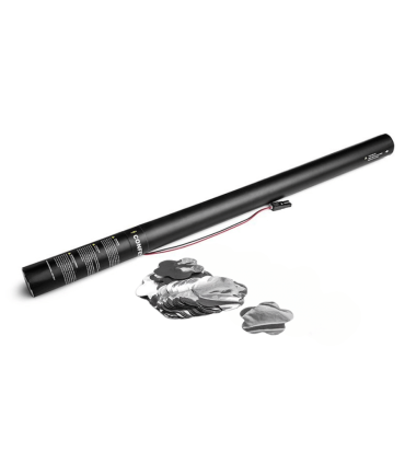 Cartucho Eléctrico 80 Cms Confeti Flores Plata