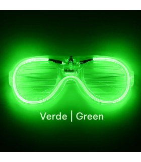 Gafas LED Verde