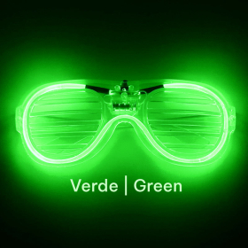 Gafas LED Verde