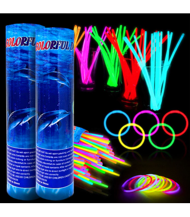 Bars | Fluorescent glow bracelets, 100 units