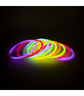 Barras | Pulseras luminosas fluorescentes 100 Unidades