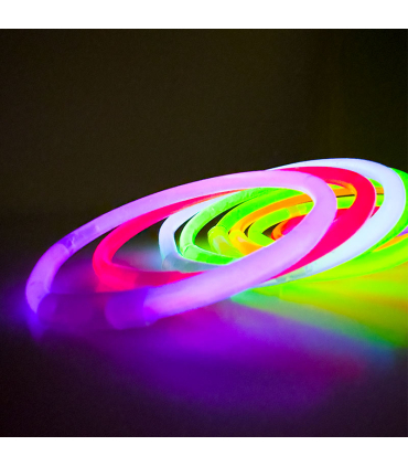 Barras | Pulseras luminosas fluorescentes 100 Unidades