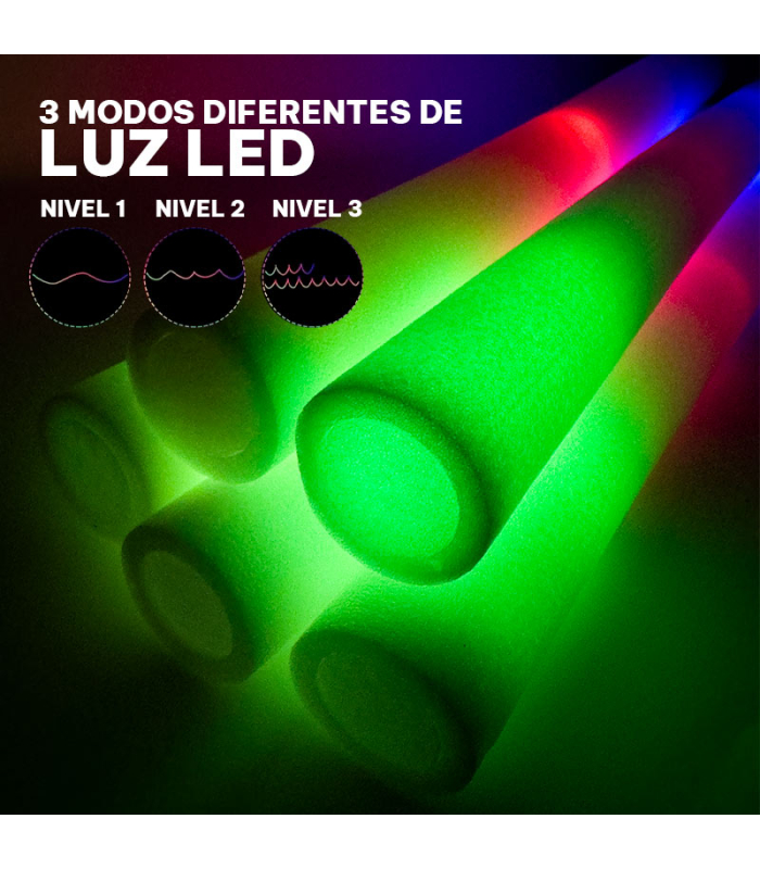 Palos Espuma Led Multicolor