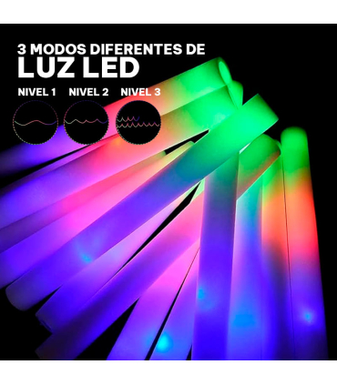 Multicolour LED Foam Sticks