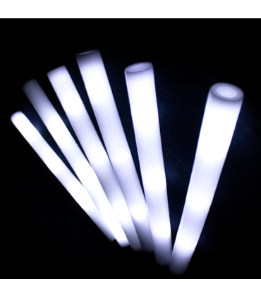 White LED Foam Sticks