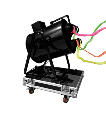 Jumbo streamer cannon