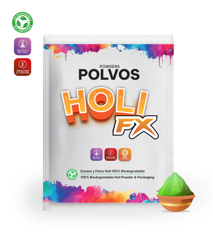 HOLI FX Green Powder Envelopes 100g