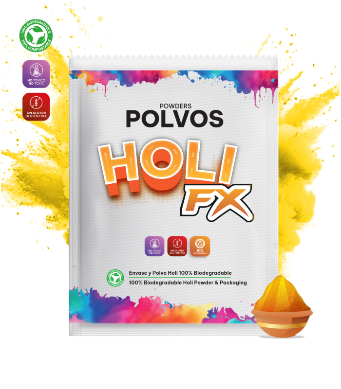 HOLI FX Yellow Powder Envelopes 100g