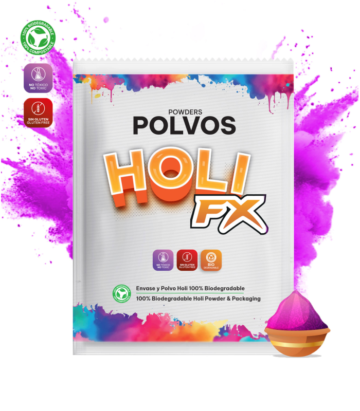 HOLI FX Purple Powder Envelopes 100g
