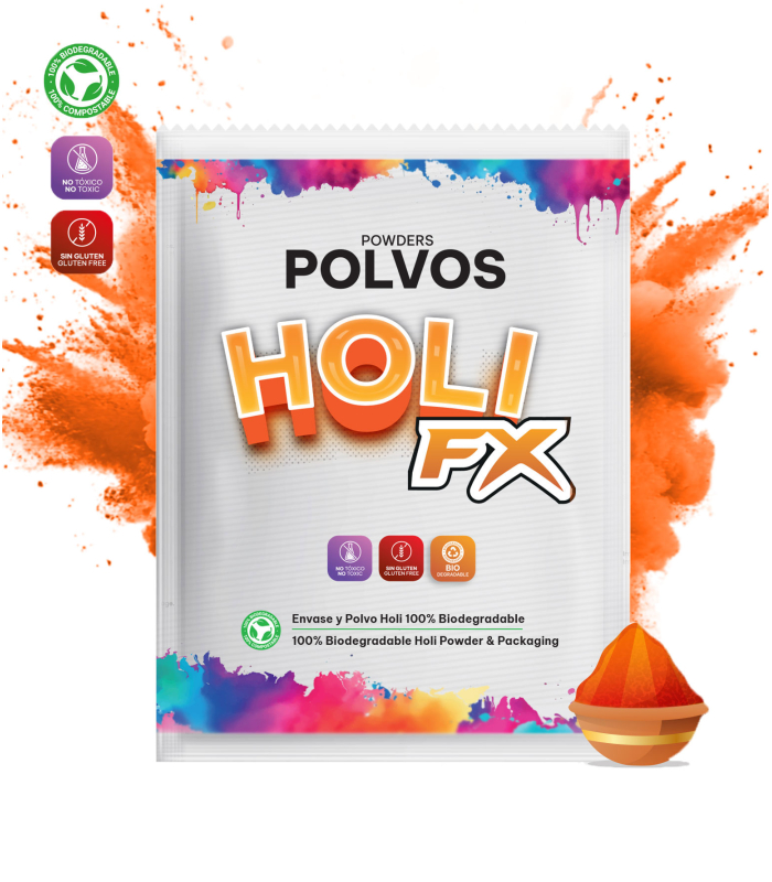 Sobres Polvos HOLI FX Naranja 100g