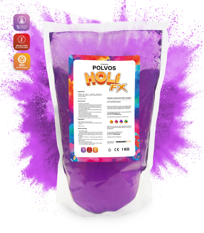 Bolsa Polvos HOLI FX Morado 1Kg