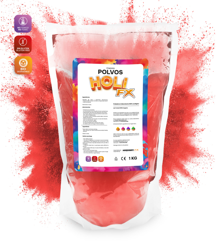 Bolsa Polvos HOLI FX Rojo 1Kg