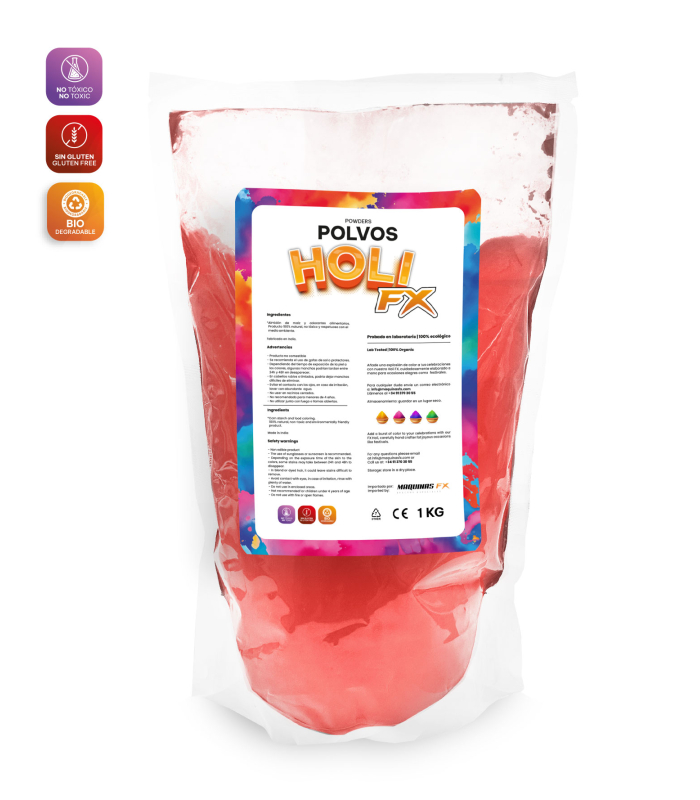 Bolsa Polvos HOLI FX Rojo 1Kg