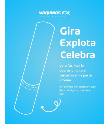 40cm manual cartridge for HOLI FX Blue powder