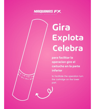 40cm manual cartridge for HOLI FX Pink powder