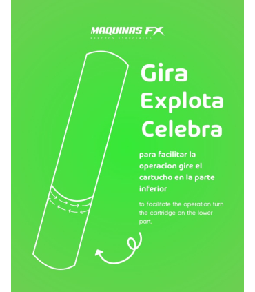 40cm manual cartridge for HOLI FX Green powder