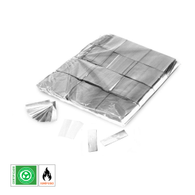 Confeti Papel Rectangular Plata Biodegradable